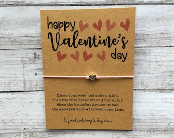 Valentines Day Gifts, Valentine Wish Bracelet Team Classroom Gift