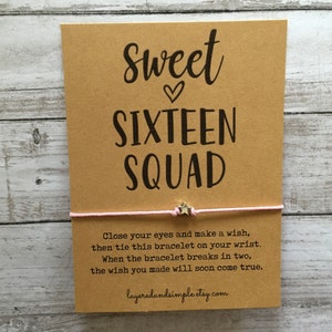 Sweet 16 Squad, Sweet 16, Sweet 16 Favors, 16th Birthday Girl, 16th Birthday Gift, Girls 16th Birthday Gift, 16th Birthday Party Favors Bulk