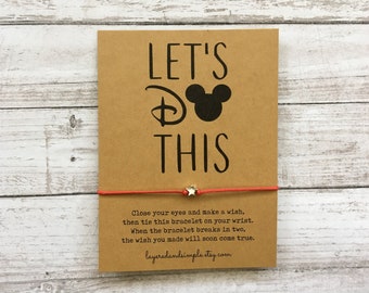 Disney Reise wünschen Armband, Familienurlaub Geschenk