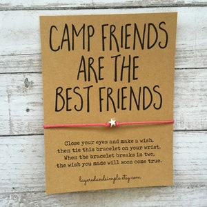 Lagergeschenke, Lagerfreunde machen die besten Freunde, Sommerlager Geschenk, Mädchenlager-Party, Camping Gastgeschenke, Sommerlager, Lager für Mädchen