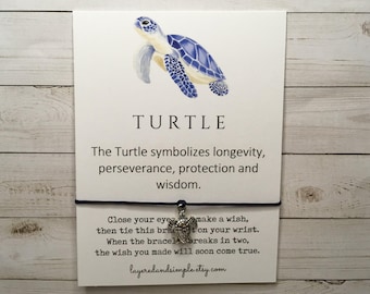 Turtle Gifts, Turtle Wish Bracelet, Turtle Charm Bracelet, Turtle Jewelry, Turtle Party Favors Bulk, Turtle Gifts Bulk Summer Gifts