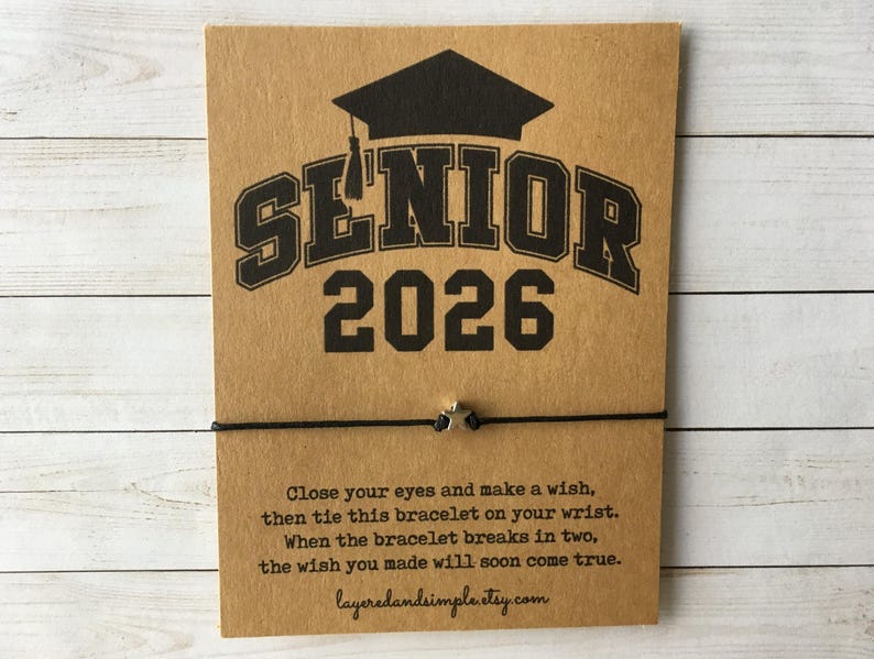 Graduation 2026 Wish Bracelet Gifts Party Favors Bulk - Etsy