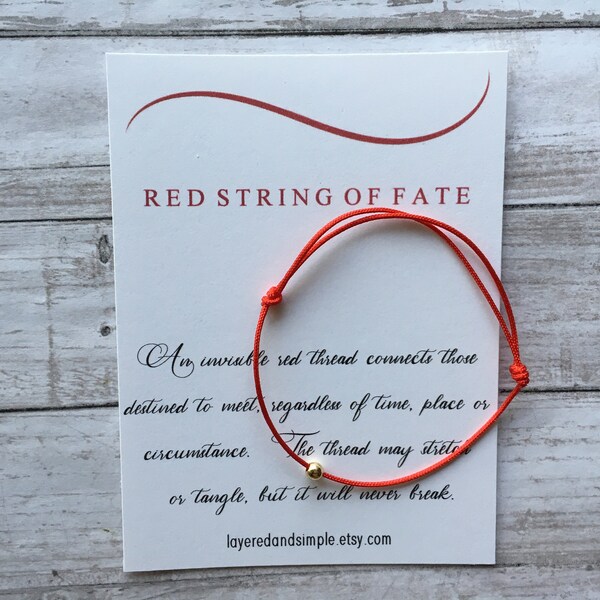 Red String Bracelet, Red Protection Bracelet, Good Luck, Red String of Fate, Red String Bracelet Protection, Red String Bracelet with Gold