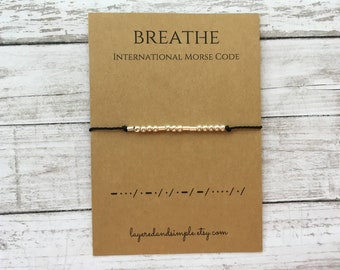 Custom Personalized Morse Code Bracelet Message Jewelry