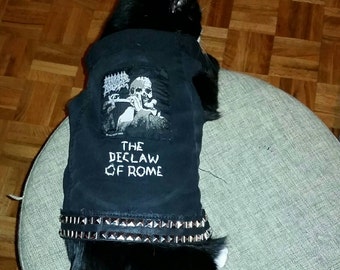 Denim Cat Vest - Morbid Angel The Declaw of Rome