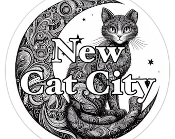 New Cat City Logo Sticker - Proceeds benefit New Cat City Rescue & Sanctuary