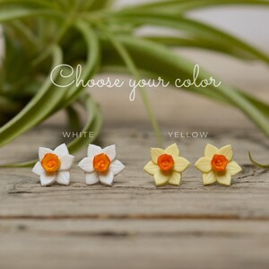 Gold Black Mini Flower Stud Earrings | Classy Women Collection