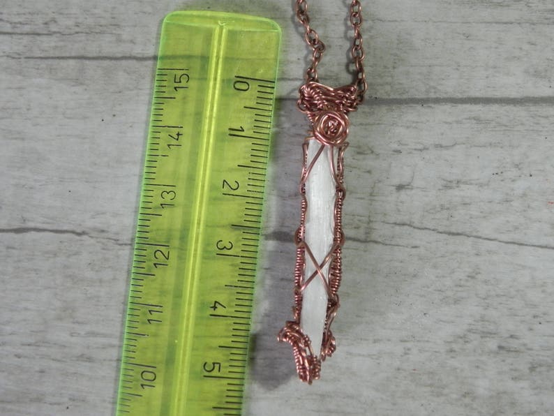 Raw Selenite necklace