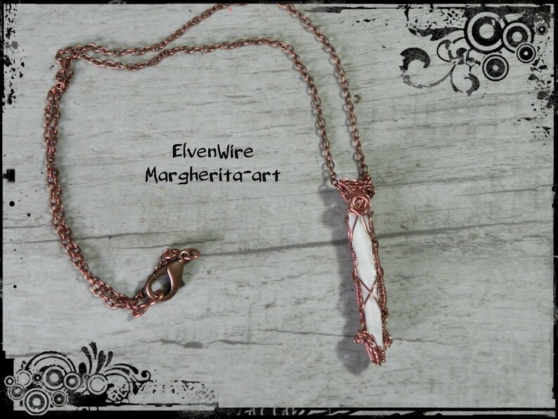 Raw Selenite necklace