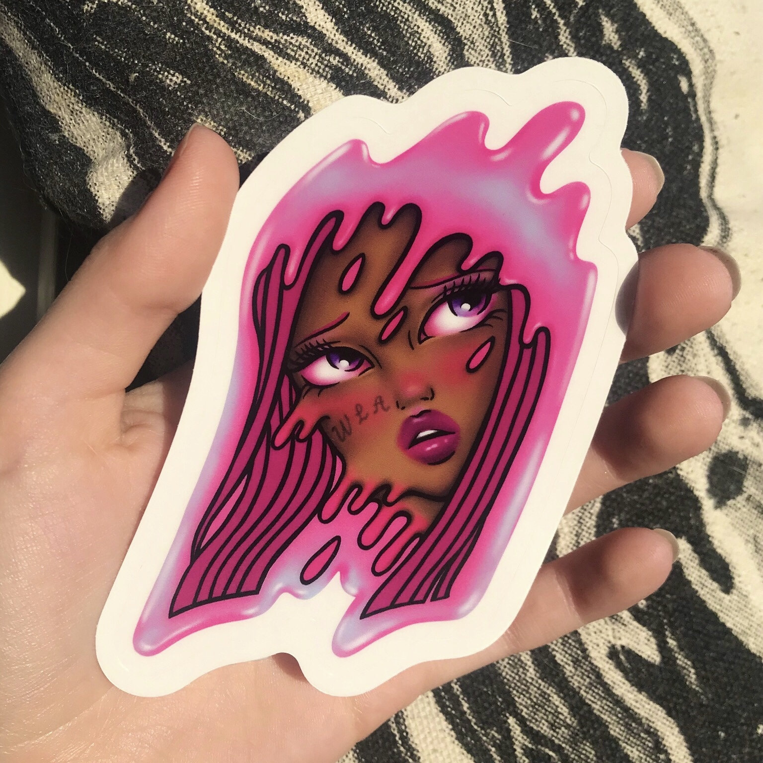 Sticky Drip Sticker Drip Clear Sticker - Etsy