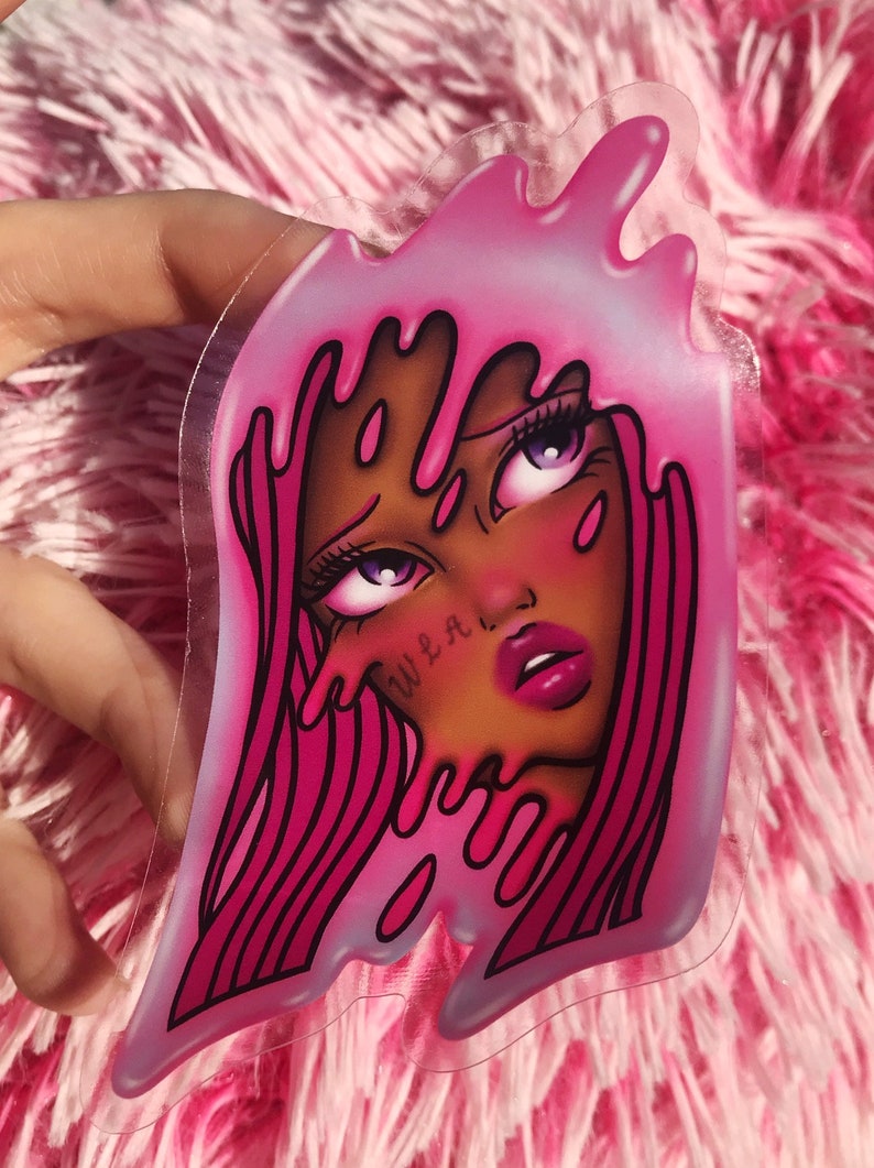 Sticky Drip Sticker Drip Clear Sticker - Etsy