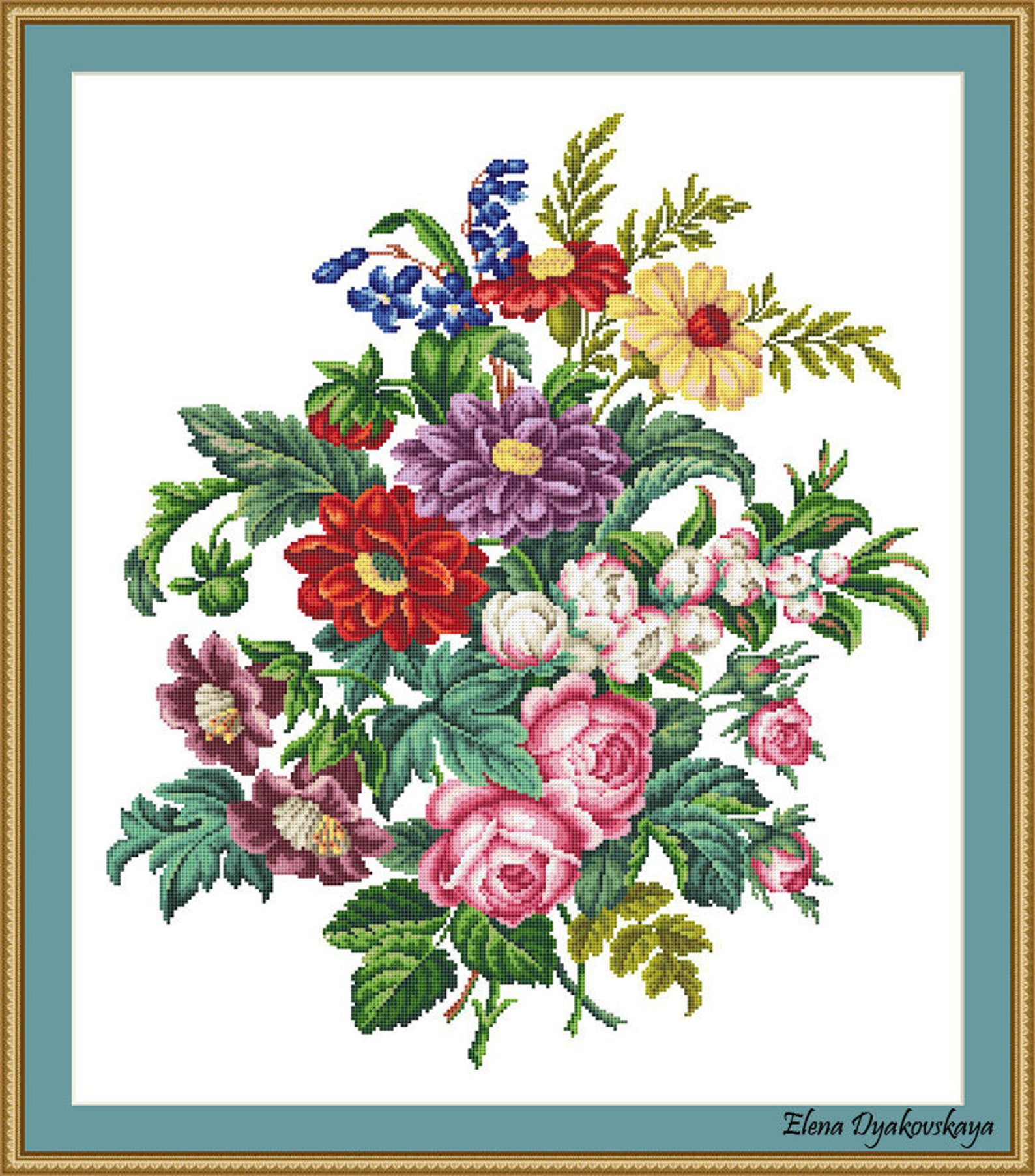 Старинные схемы вышивки. Вышивка крестом Bouquet de Flores. Berlin Woolwork Floral Bouquet. Старинная вышивка цветы. Старинная вышивка крестиком.