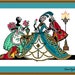 Celebration - SILHOUETTE MONOCHROME Cross Stitch Pattern, Needlepoint Pattern Digital – PDF, instant download