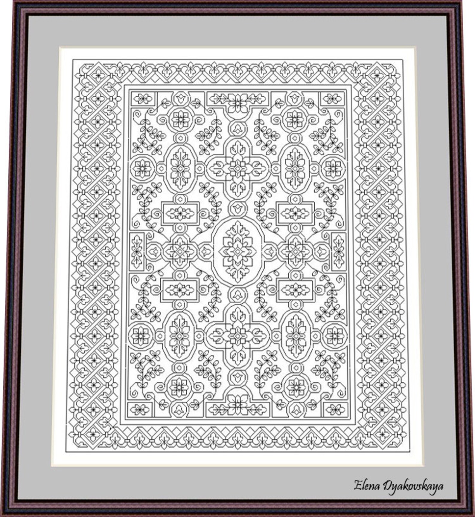 Antique Book covers lace Blackwork Pattern Needlepoint Etsy