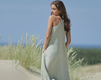 linen dress beach
