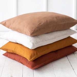 Linen Pillow Shams, Wowen Linen Pillow, 100% Linen Pillowcase. Decorative Pillow Cover. Any Size Linen Pillowcase. Linen Body Pillowcase.