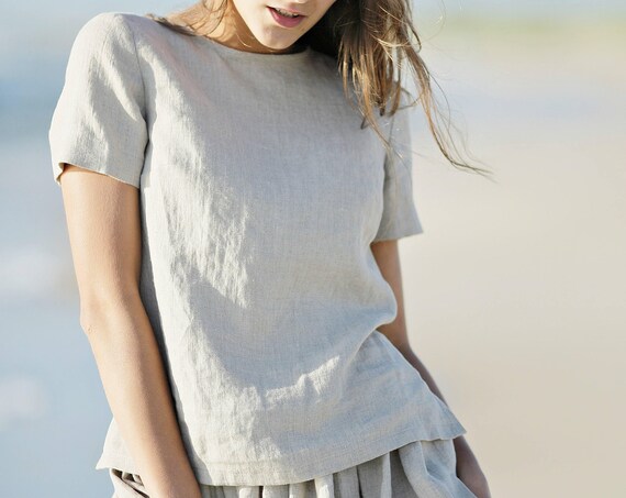 ladies linen summer tops