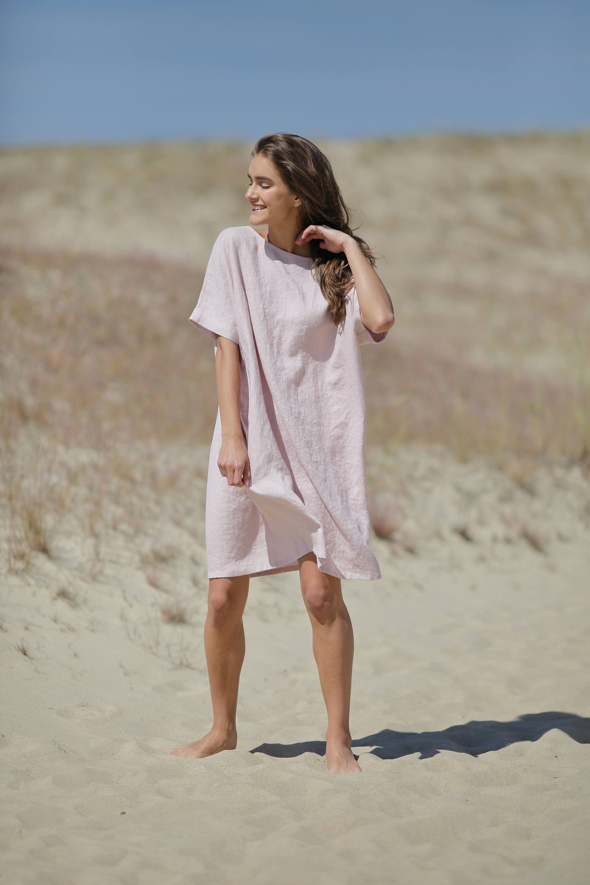 Soft Linen Dress. Plus Size Dress. Dropped Waist Dress. Custom - Etsy