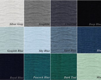 Linen samples. 47 colors samples box.  Medium weight linen. Baltic linen color palette. Washed linen. Custom order.  Samples flax box.