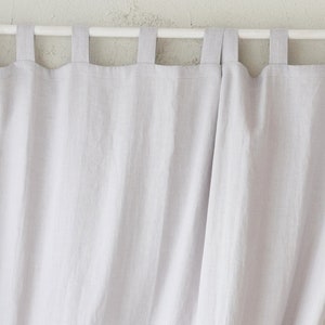 Extra Wide 274cm/107inches Linen Curtains. Cream color Linen Long Drapery. Large Linen Curtains in Various Colors. Custom Wide Linen. image 8