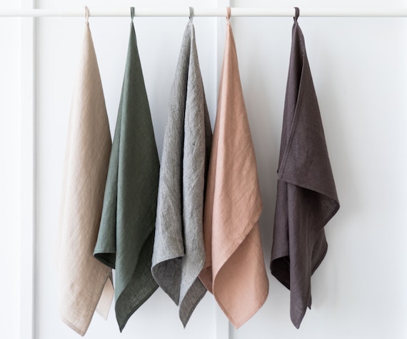 Pure linen tea towels sale
