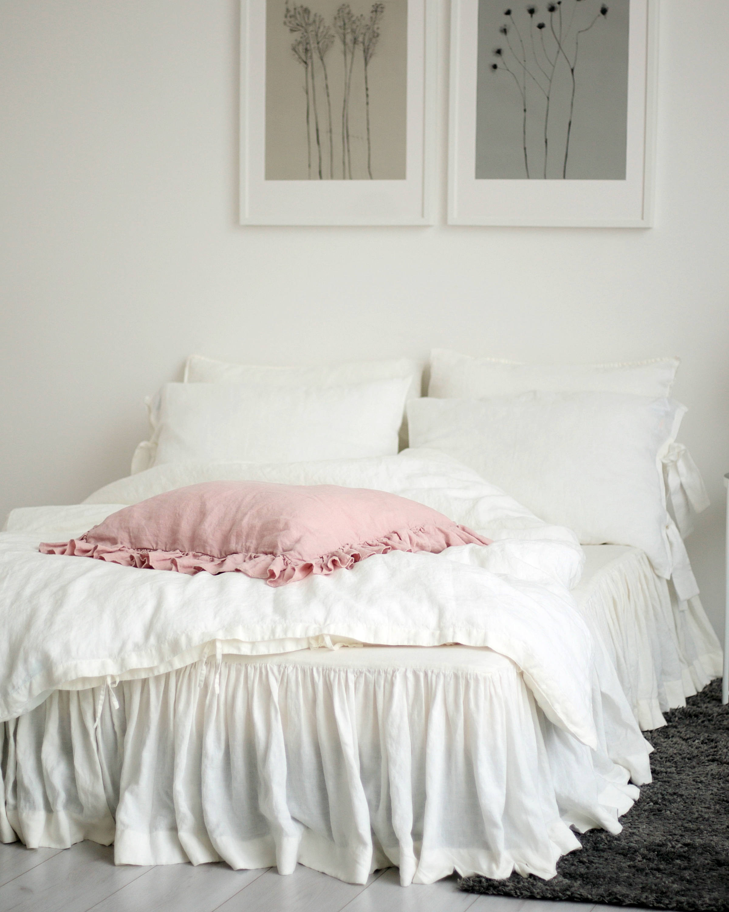 Linen Duvet Cover Cream White Soft Linen Duvet Cover Cream White Soft Seamless Quilt Twin Queen King Size Comforter