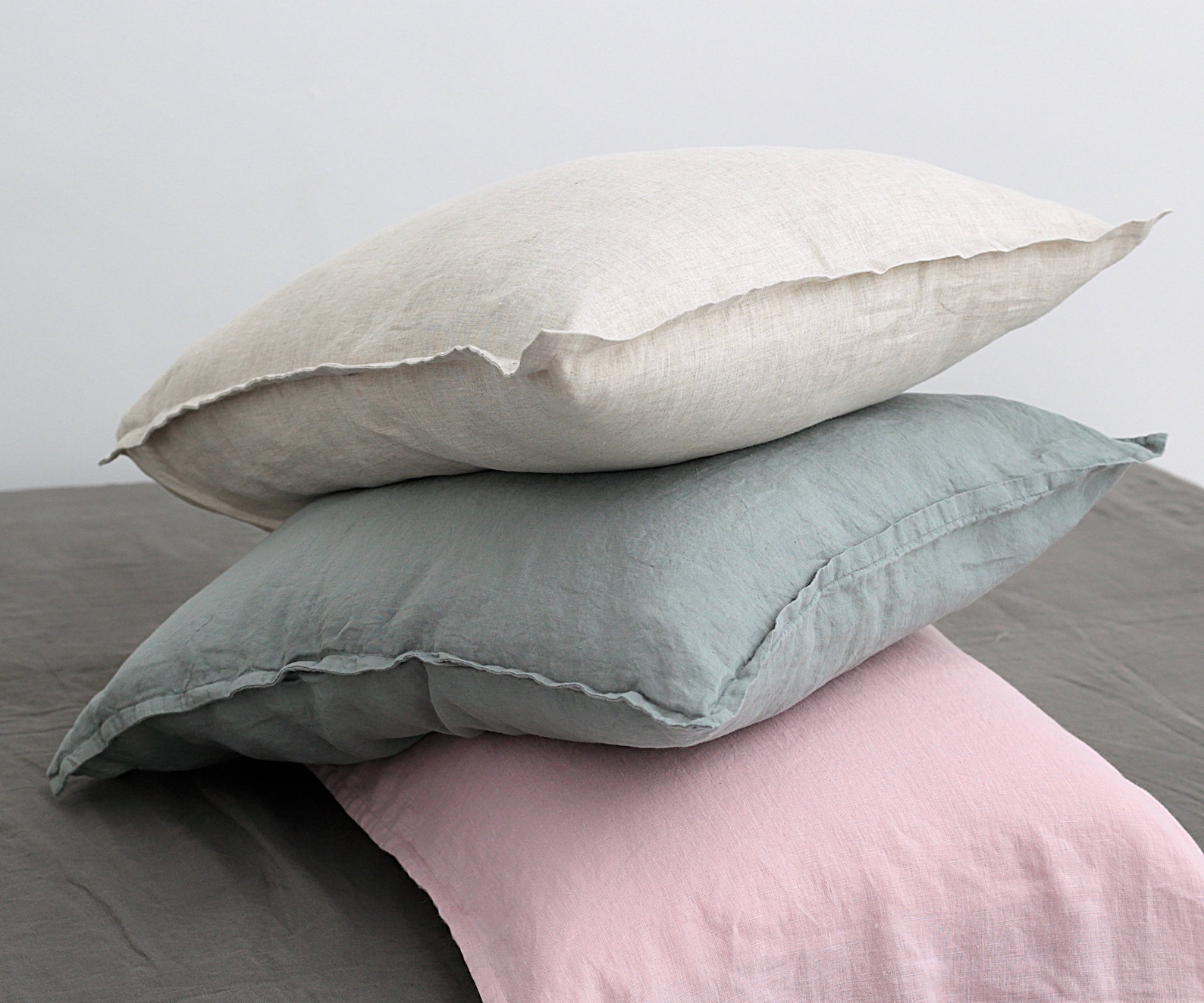 Linen Pillow Shams. Pillow Cases. Linen Bedding. Stonewashed Etsy