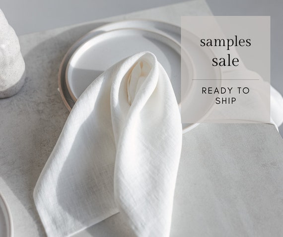 Linen napkins. Ready to ship. Sample sale.