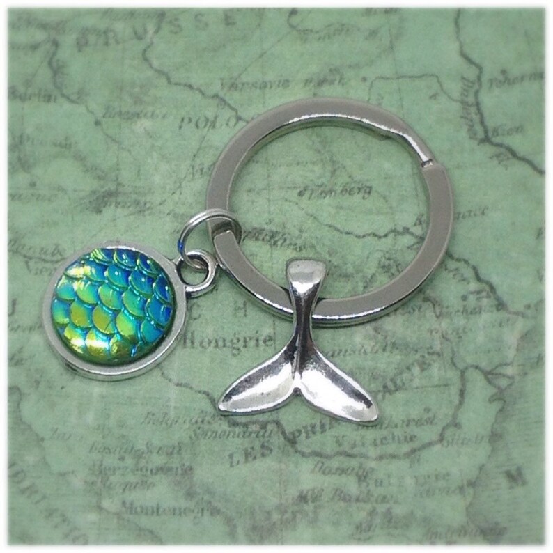 Whale Tail Keyring Mermaid Keyring Whale Keychain Fish Tale Etsy