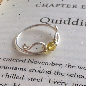 Seeker quest ring, golden snitch ring, magical promise ring, Seeker, quidditch, cosplay jewellery, angel ring, Ella Rose,