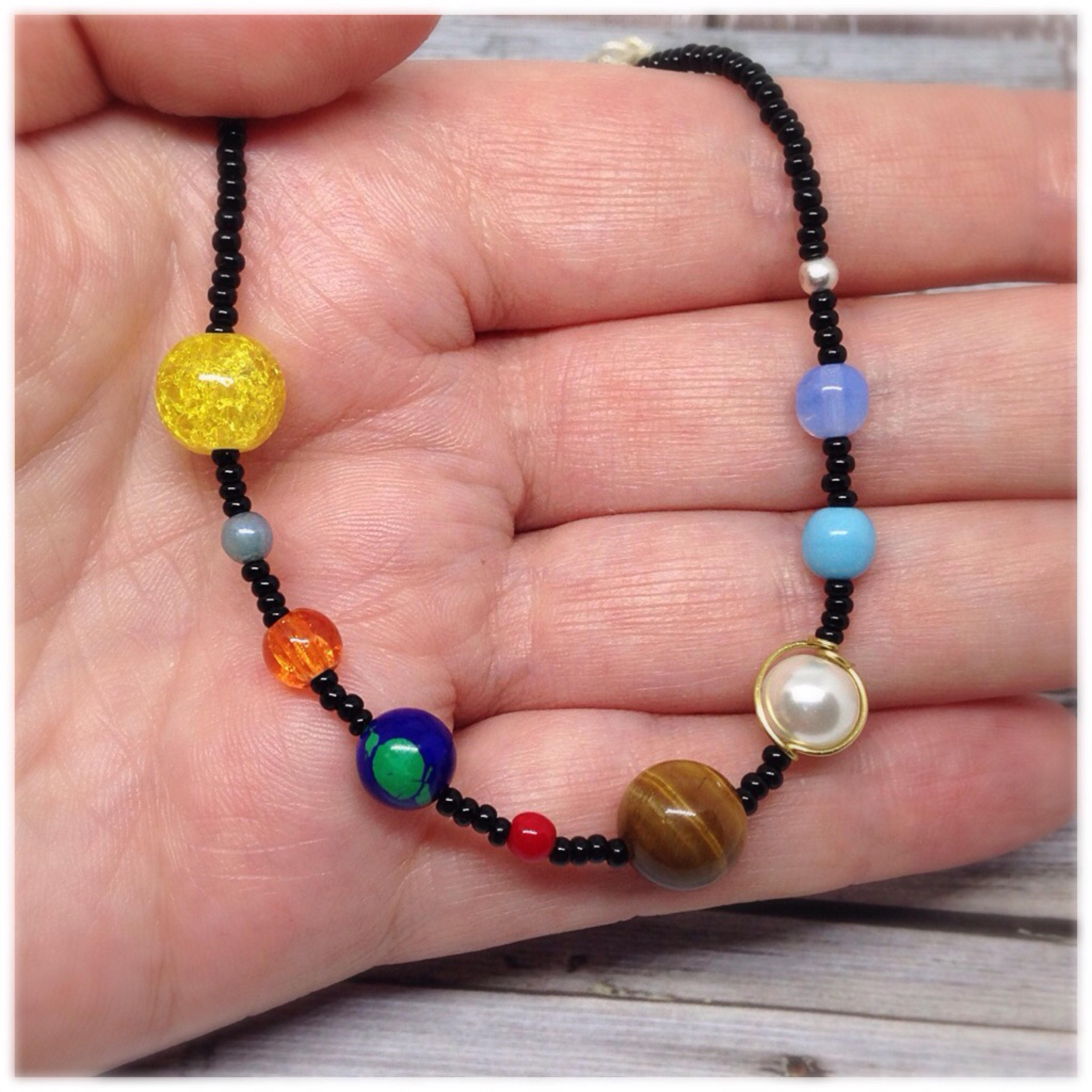Solar System Necklace Space Necklace Galaxy Necklace - Etsy