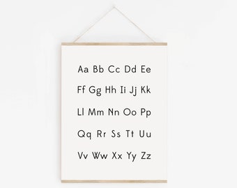 Alphabet Printable, ABC Poster, Alphabet Wall Art, ABC Wall Art, ABC Nursery Art Sign, Nursery Sign, Lowercase Alphabet Poster, Kids Room
