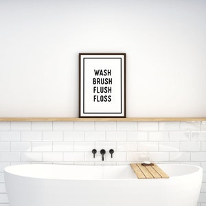 Wash Your Hands Printable Printable Bathroom Art Bathroom - Etsy