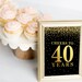 Cheers to 40 Years, Printable 40th Birthday Decor, Cheers to 40 Years ...