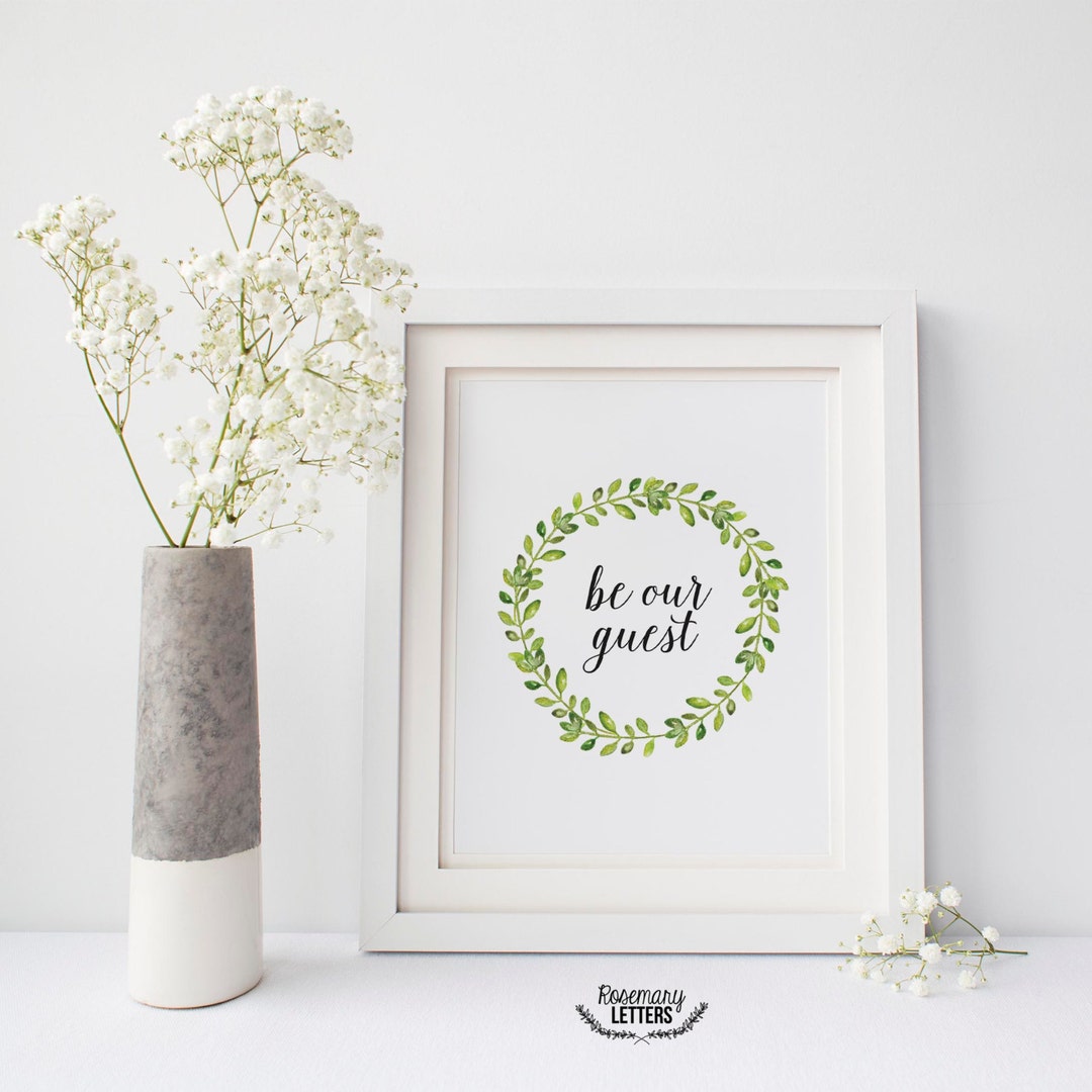 Be Our Guest Printable, Be Our Guest Print, Guest Room Decor, Guest ...