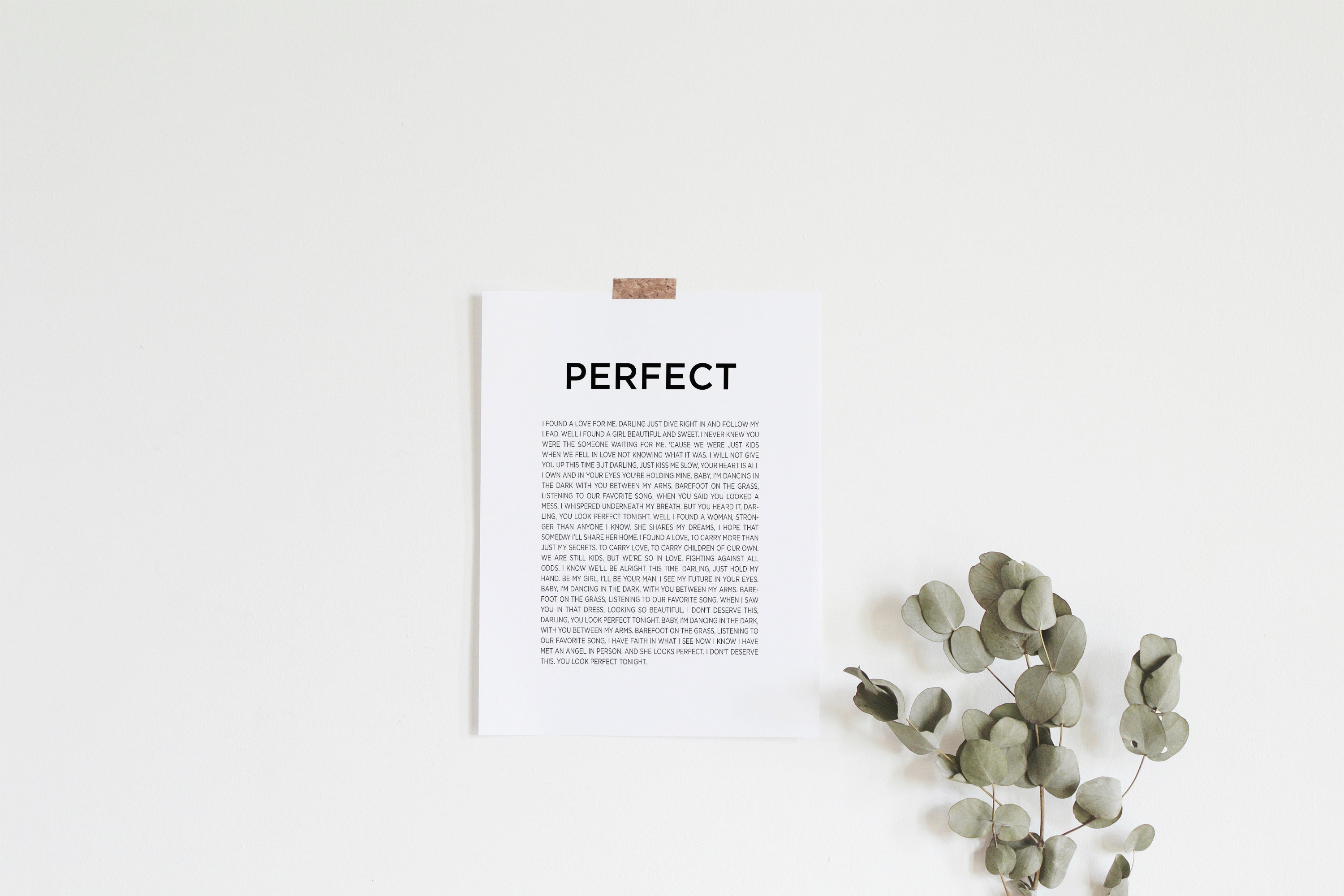 Custom Song Lyrics Wall Art Song Lyrics Printable Poster - Etsy