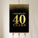 Cheers to 40 Years, Printable 40th Birthday Decor, Cheers to 40 Years ...