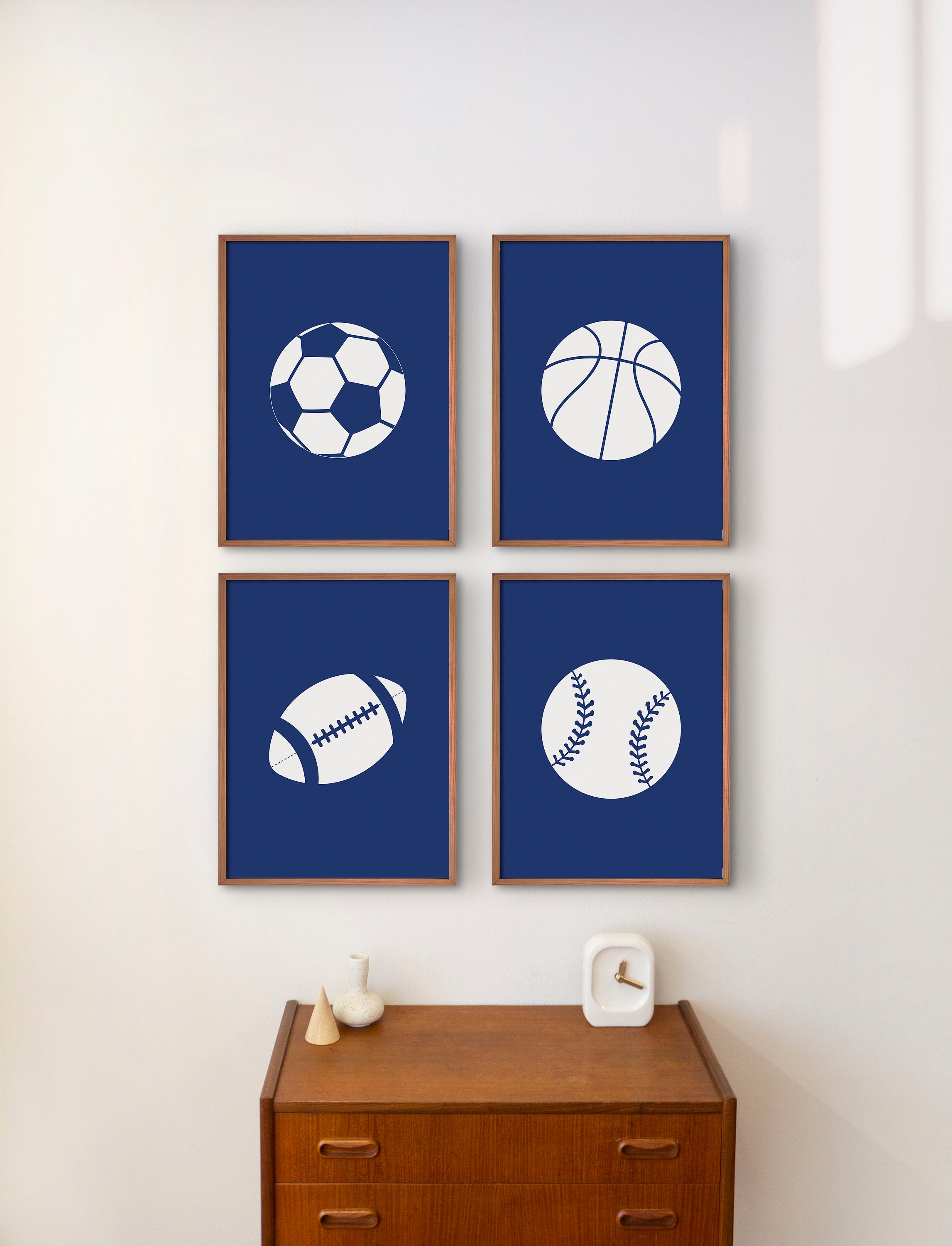 Sports Wall Art for Boys Sports Printable Wall Art Set Etsy