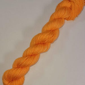 Yarn, &quot;Sunset&quot; DYED to ORDER, Hand dyed yarn, Medium orange yarn, Lace yarn, Sock yarn, Sport yarn, DK yarn, Worsted yarn, Multiple Bases
