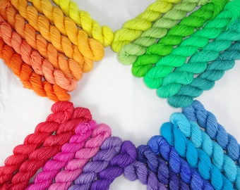 Now Showing! 24 skein set 75/25 Superwash Merino Wool/Nylon Fingering/sock Yarn