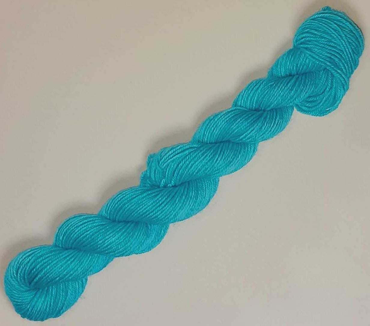 Fil Laine Peignée Turquoise - 4 X 250g - 2/36 NM - Qualité Fine - YTYF - Cônes
