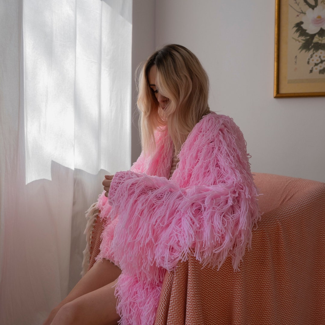 eaphi wave design shaggy long coat - メルカリ