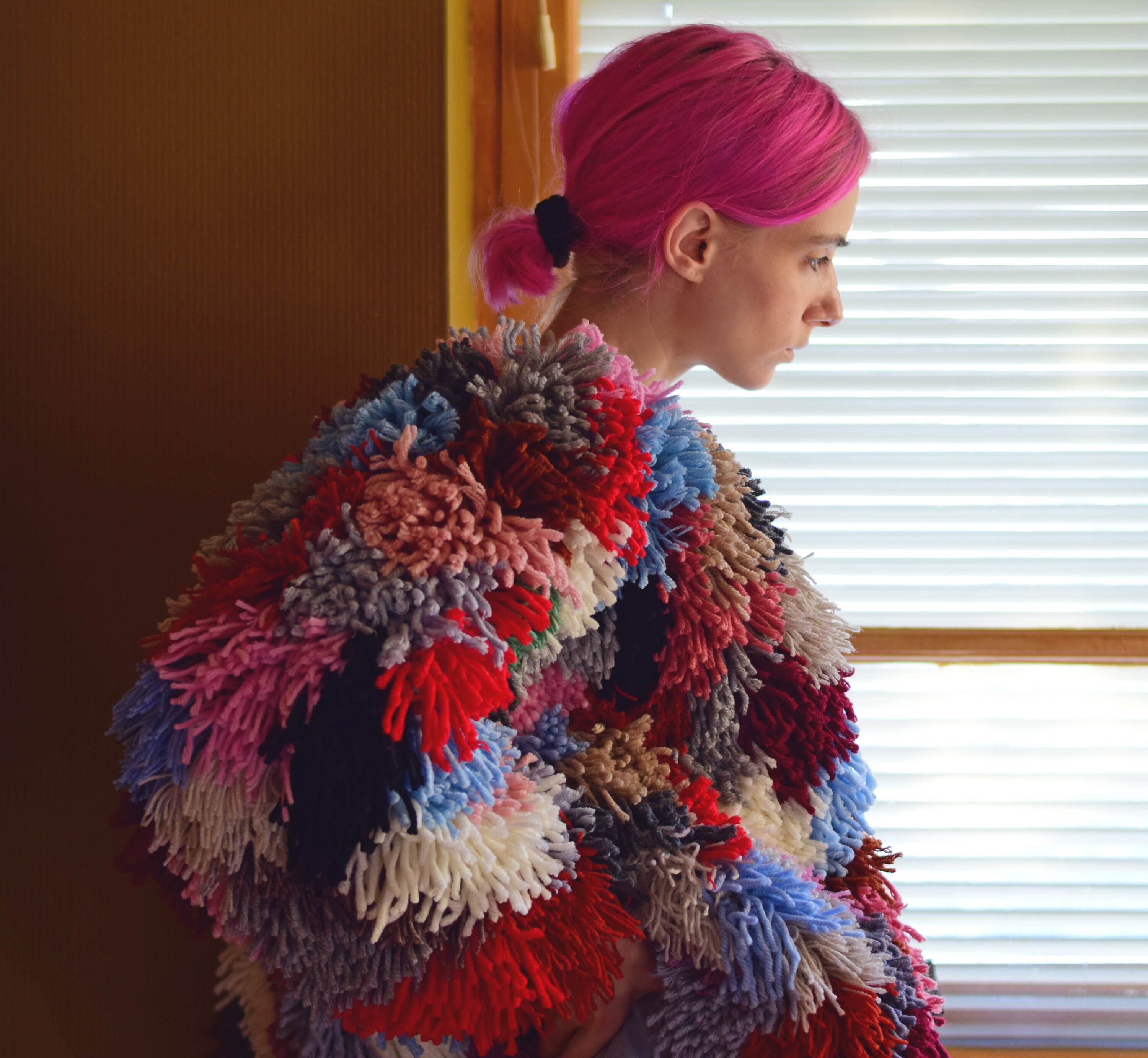 FACCIES -【SHAGGY DS KNIT JACKET】 FACCIES -【SHAGGY DRIVERS KNIT JACKET(M/GRAY)】ファッチーズ