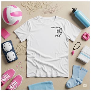 Personalized Volleyball Player or Fan Tee