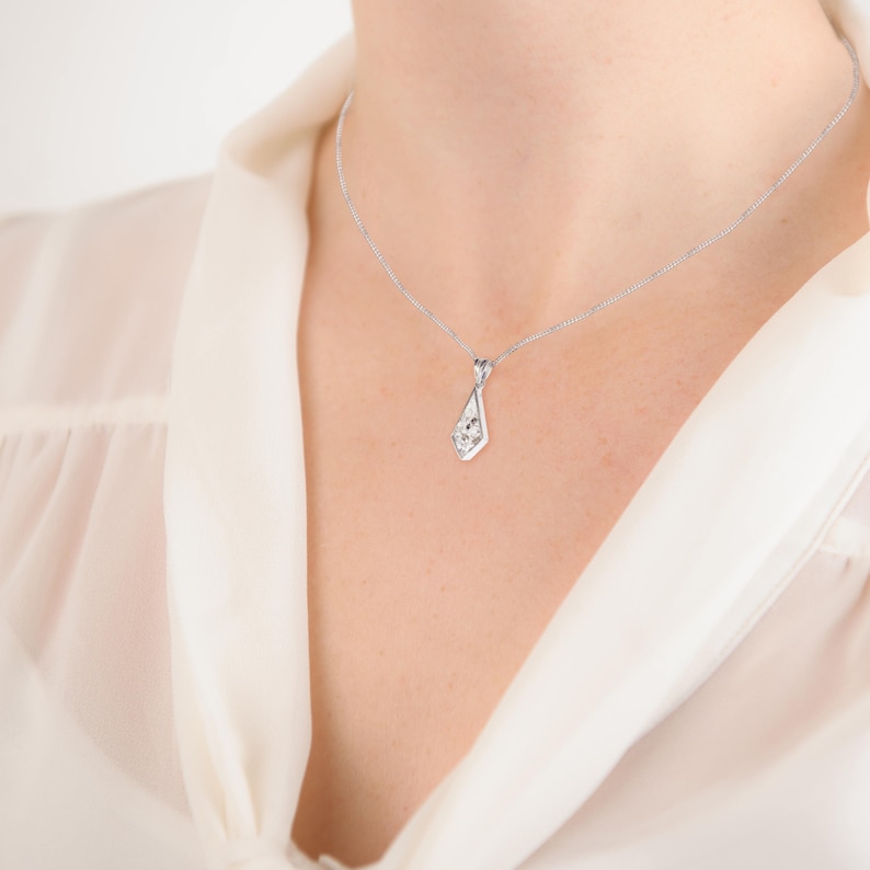 Cremation Kite Shaped Necklace 925 Sterling Silver Ashes Necklace Cremation Jewellery