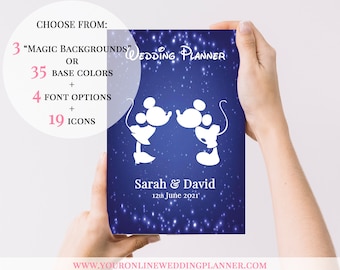 DISNEY Wedding Planner Book, custom, princess, DISNEY Wedding Organizer, wedding planning book, bride, gift, LGBTQ wedding, wedding gift