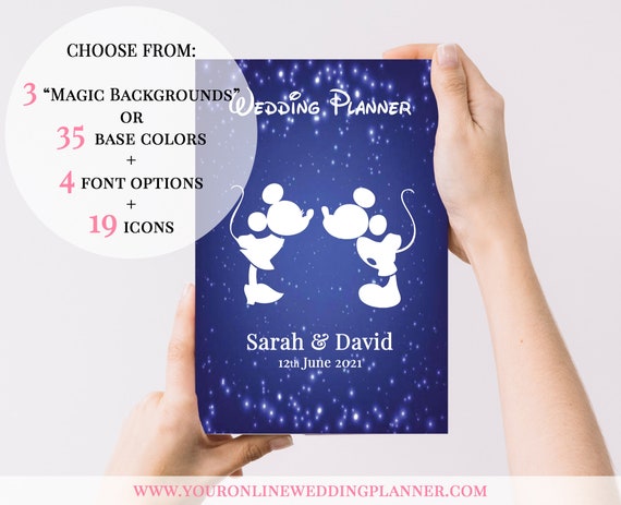 DISNEY Wedding Planner Book, Custom, Princess, DISNEY Wedding