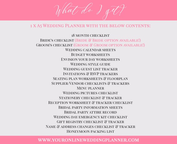 Disney Wedding Planner Book Custom Princess Disney Wedding Etsy