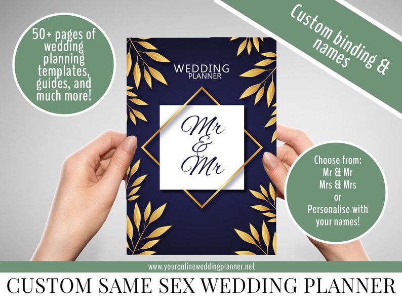 Gay Wedding Planner Book wedding organiser custom LGBT | Etsy