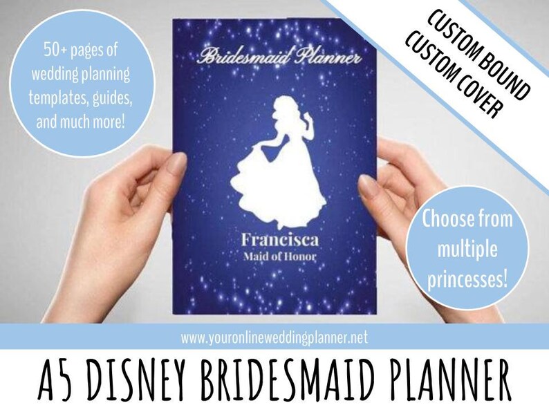 Disney Wedding Planner Maid Of Honor Planner Princess Maid Etsy